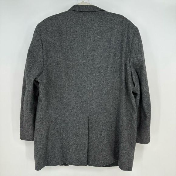 The Cambridge Collection 100% Camel Hair Mens Sport Coat Two Button 46L Grey - Picture 5 of 10